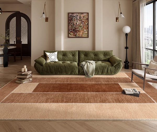 Abstract Modern Carpets for Living Room, Modern Rugs for Dining Room, Contemporary Rugs for Bedroom, Mid Century Modern Rugs Next to Bed-Paintingforhome