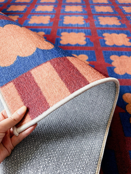 Modern Living Room Rug Ideas, Geometric Modern Rugs for Dining Room, Mid Century Colorful Rugs, Contemporary Abstract Rugs under Coffee Table-Paintingforhome
