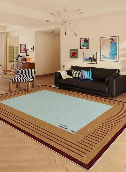Mid Century Contemporary Rugs, Modern Living Room Rug Ideas, Geometric Modern Area Rugs, Modern Rugs for Dining Room-Paintingforhome