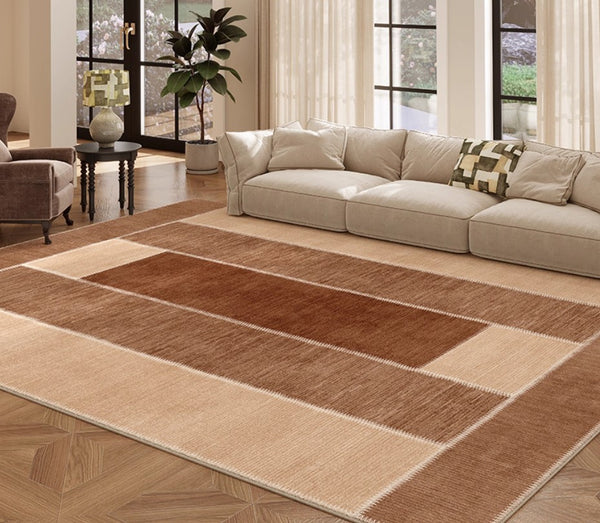 Abstract Modern Carpets for Living Room, Modern Rugs for Dining Room, Contemporary Rugs for Bedroom, Mid Century Modern Rugs Next to Bed-Paintingforhome