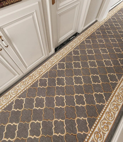 Long Narrow Runner Rugs, Kitchen Runner Rugs, Entryway Brown Runner Rugs, Modern Long Hallway Runners, Entrance Hallway Runners, Hallway Runners-Paintingforhome