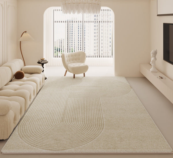 Soft Modern Rug for Living Room, Bedroom Floor Rugs, Geometric Contemporary Rugs for Dining Room, Large Modern Rugs for Living Room-Paintingforhome