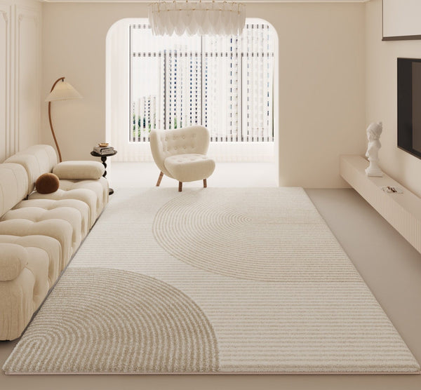 Geometric Contemporary Rugs for Dining Room, Soft Modern Rug for Bedroom, Large Modern Rugs for Living Room, Modern Rugs for Sale-Paintingforhome