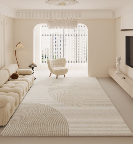 Geometric Contemporary Rugs for Dining Room, Soft Modern Rug for Bedroom, Large Modern Rugs for Living Room, Modern Rugs for Sale-Paintingforhome