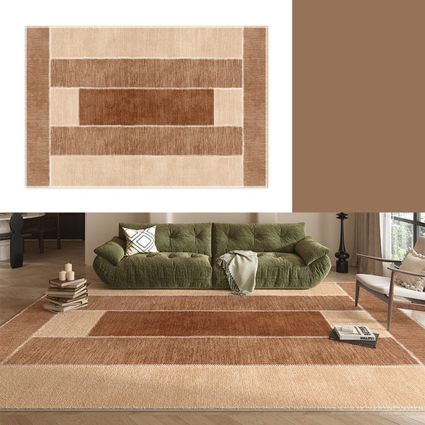 Abstract Modern Carpets for Living Room, Modern Rugs for Dining Room, Contemporary Rugs for Bedroom, Mid Century Modern Rugs Next to Bed-Paintingforhome