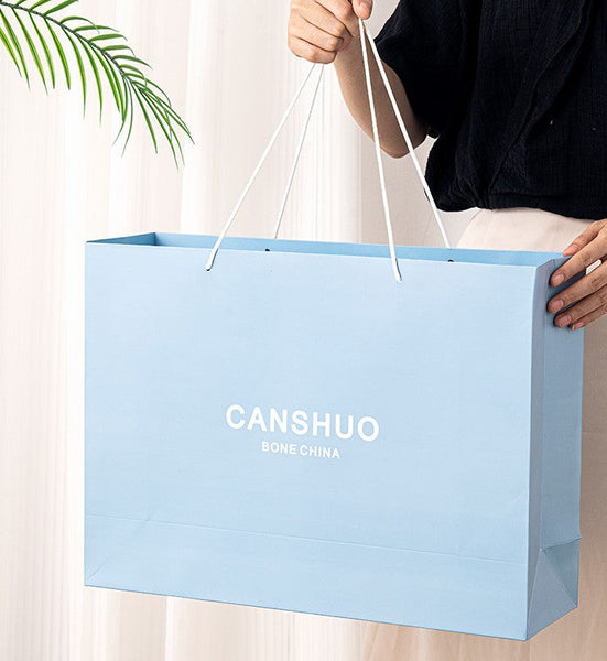 Porcelain Tea Cup and Saucer Set of 4 cups, Blue Tea Cup and Saucer Set with Teapot in Gift Box, 7.4 oz Modern Ceramic Coffee Cups for Office-Paintingforhome