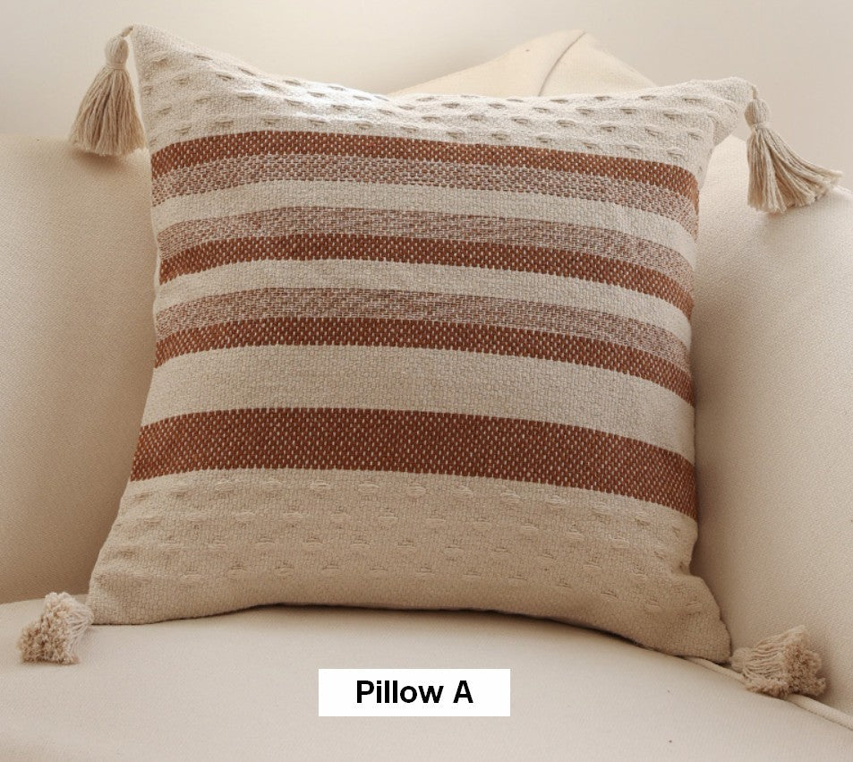 Modern Decorative Sofa Pillows for Bedroom, Geometric Pattern Decorative Pillow for Couch, Contemporary Decorative Square Pillow Covers-Paintingforhome