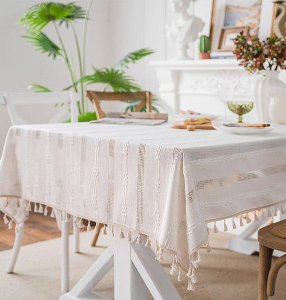 Rustic Table Covers for Kitchen, Linen Rectangular Tablecloth for Oval Table, Country Farmhouse Tablecloth, Large Rectangle Tablecloth for Dining Room Table-Paintingforhome