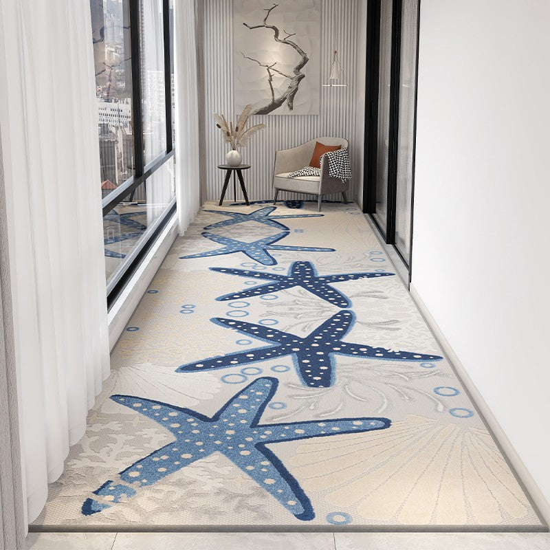 Abstract Modern Long Hallway Runners, Extra Long Narrow Runner Rugs, Entrance Hallway Runners, Stain-resistant Non Slip Entryway Runner Rug Ideas, Easy Care Kitchen Runner Rugs-Paintingforhome