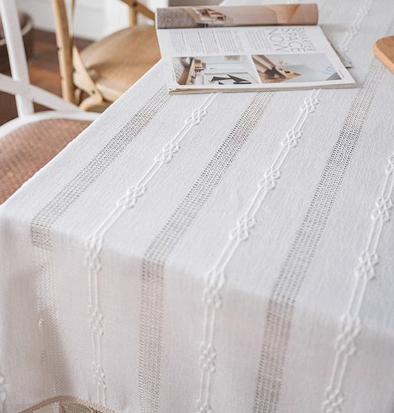 Rustic Table Covers for Kitchen, Linen Rectangular Tablecloth for Oval Table, Country Farmhouse Tablecloth, Large Rectangle Tablecloth for Dining Room Table-Paintingforhome