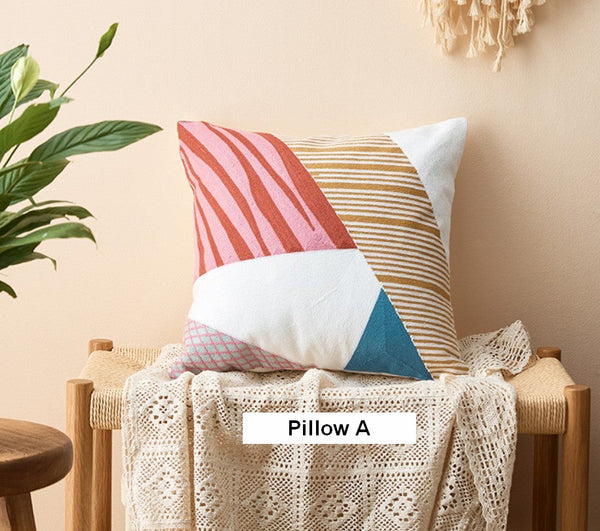 Large Modern Sofa Cushion, Decorative Pillow Covers, Modern Pillows for Couch, Abstract Decorative Throw Pillows for Living Room-Paintingforhome