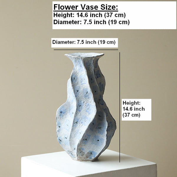 Porcelain Vases for Modern Home Decor, Contemporary Vases on Dining Table, Centerpiece Ceramic Bouquet Vases, Elegant Handmade Modern Flower Vase-Paintingforhome