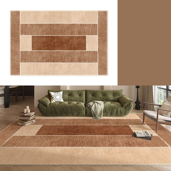 Abstract Modern Carpets for Living Room, Modern Rugs for Dining Room, Contemporary Rugs for Bedroom, Mid Century Modern Rugs Next to Bed-Paintingforhome