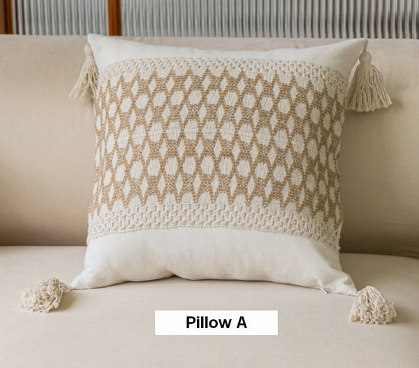 Contemporary Modern Sofa Pillows for Bedroom, Large Square Modern Throw Pillows for Couch, Simple Decorative Throw Pillows, Large Throw Pillow for Interior Design-Paintingforhome