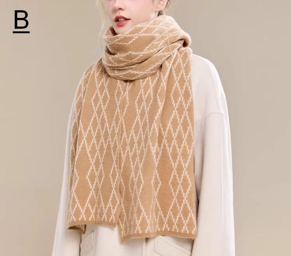 Winter Wool Scarf, Soft Cashmere Scarf for Women, Elegant Wool Scarves, Warm Winter Scarf, Cold Weather Scarf, Fashion Scarf, Christmas Gifts for Her, Holiday Scarf-Paintingforhome