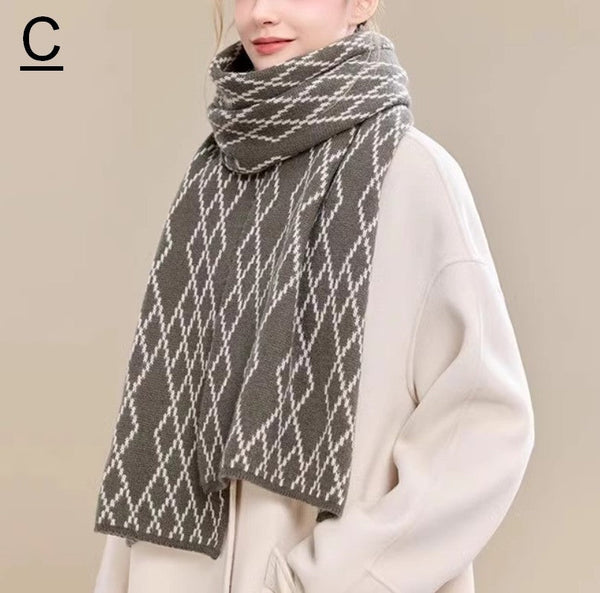 Winter Wool Scarf, Soft Cashmere Scarf for Women, Elegant Wool Scarves, Warm Winter Scarf, Cold Weather Scarf, Fashion Scarf, Christmas Gifts for Her, Holiday Scarf-Paintingforhome