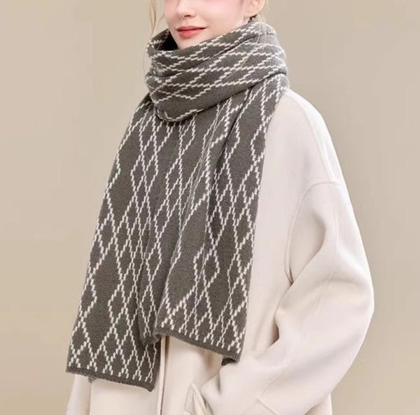 Elegant Wool Scarves, Warm Winter Scarf, Cold Weather Scarf, Fashion Scarf, Christmas Gifts for Her, Holiday Scarf, Winter Wool Scarf, Soft Cashmere Scarf for Women-Paintingforhome