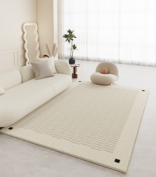 Simple Large Modern Rugs for Living Room, Modern Rugs for Dining Room, Abstract Modern Rugs for Bedroom, Abstract Geometric Modern Rugs-Paintingforhome