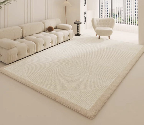 Large Modern Rugs for Living Room, Geometric Contemporary Rugs for Dining Room, Soft Modern Rug for Bedroom, Modern Rugs for Sale-Paintingforhome