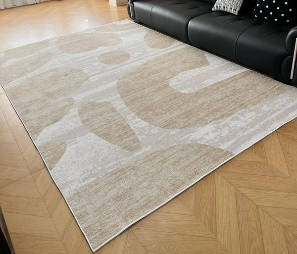 Modern Rugs under Sofa, Dining Room Floor Rugs, Abstract Contemporary Rugs for Bedroom, Modern Rug Ideas for Living Room-Paintingforhome