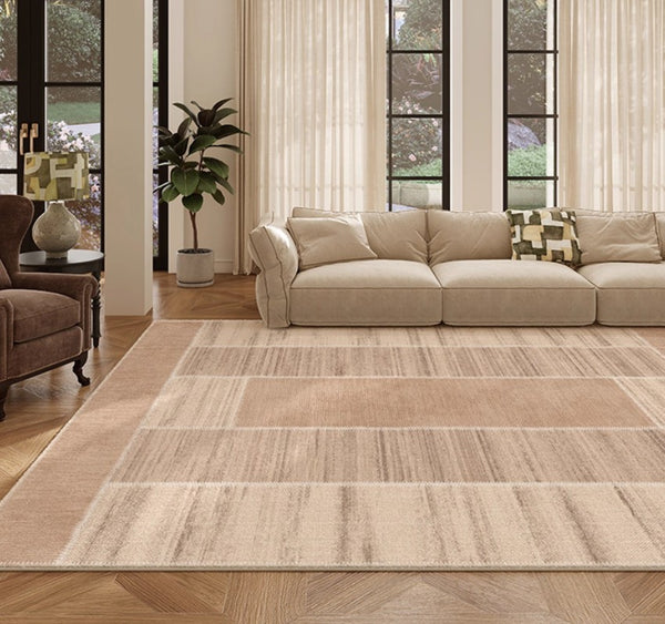 Modern Rugs for Dining Room, Contemporary Rugs for Bedroom, Abstract Modern Carpets for Living Room, Mid Century Modern Rugs Next to Bed-Paintingforhome