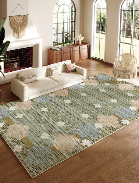 Extra Large Vintage Persian Rugs, Oversized Area Rugs for Living Room, Morocco Green Rugs for Dining Room, Traditional Colorful Moroccan Rug, Vintage Rugs for Bedroom-Paintingforhome