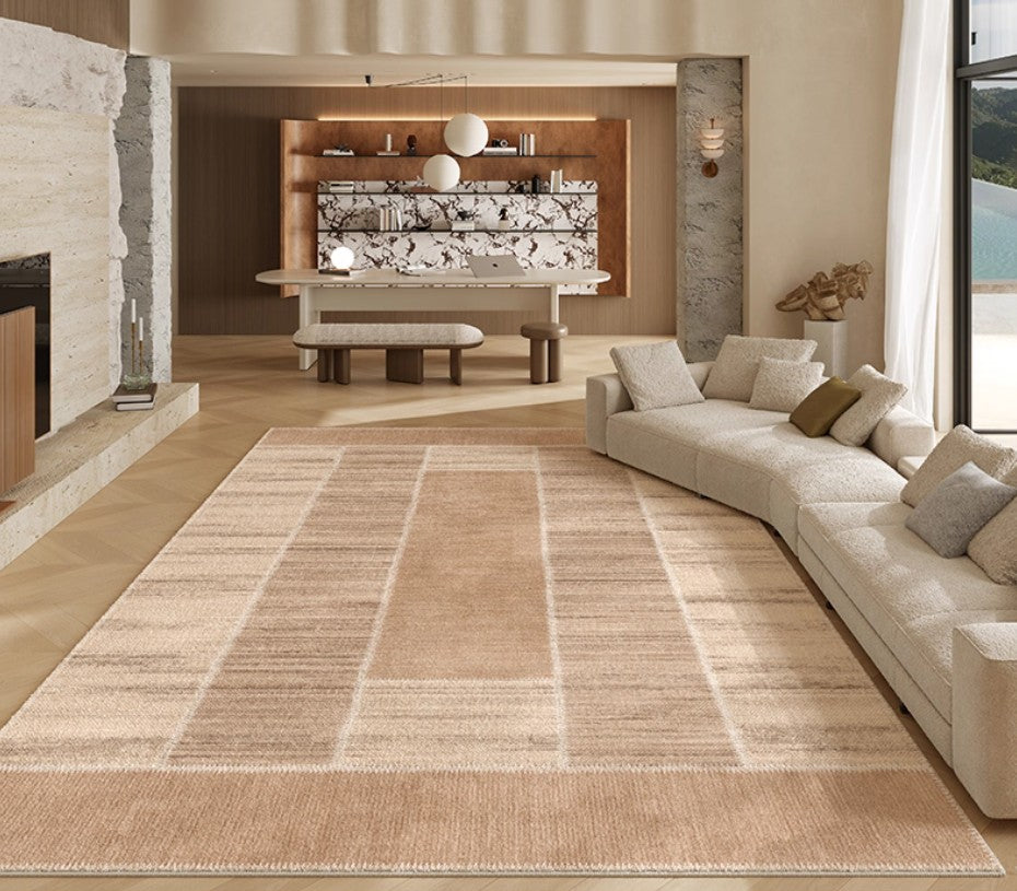 Modern Rugs for Dining Room, Contemporary Rugs for Bedroom, Abstract Modern Carpets for Living Room, Mid Century Modern Rugs Next to Bed-Paintingforhome