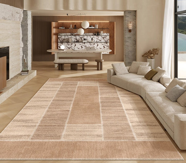 Modern Rugs for Dining Room, Contemporary Rugs for Bedroom, Abstract Modern Carpets for Living Room, Mid Century Modern Rugs Next to Bed-Paintingforhome