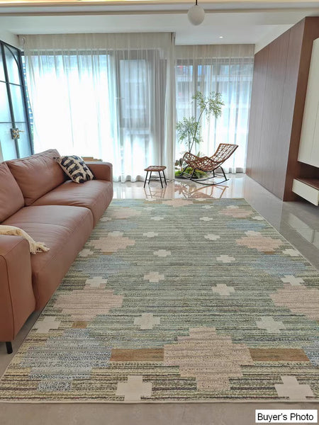 Extra Large Vintage Persian Rugs, Oversized Area Rugs for Living Room, Morocco Green Rugs for Dining Room, Traditional Colorful Moroccan Rug, Vintage Rugs for Bedroom-Paintingforhome