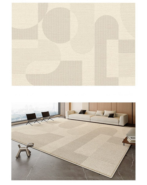Bedroom Modern Rugs, Contemporary Modern Rugs for Living Room, Modern Rugs for Dining Room, Abstract Geometric Modern Rugs-Paintingforhome