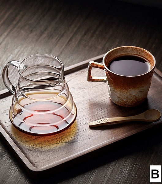 Modern Handmade Pottery Coffee Cup, Creative Brown White Black Blue Ceramic Coffee Mugs, Large Unique Tea Cup, Large Capacity Coffee Cups-Paintingforhome