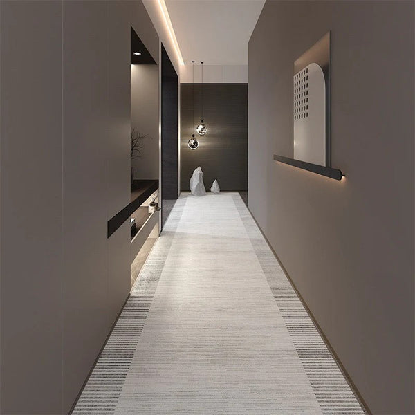 Modern Long Hallway Runners, Narrow Long Hallway Runners, Stain-resistant Non Slip Entryway Runner Rugs, Extra Long Narrow Runner Rugs, Washable Entrance Hallway Runner Carpet-Paintingforhome