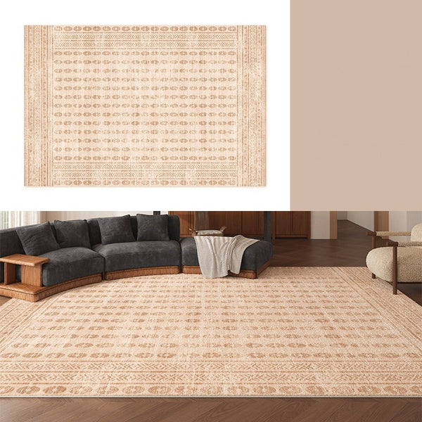 Mid Century Modern Rugs Next to Bed, Contemporary Rugs for Bedroom, Abstract Modern Carpets for Living Room, Modern Rugs for Dining Room-Paintingforhome