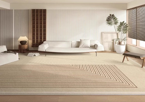 Geometric Contemporary Rugs for Dining Room, Oversized Modern Rug for Living Room, Bedroom Floor Rugs, Extra Large Modern Rugs for Living Room-Paintingforhome