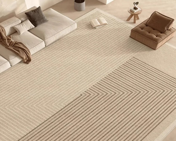 Geometric Contemporary Rugs for Dining Room, Oversized Modern Rug for Living Room, Bedroom Floor Rugs, Extra Large Modern Rugs for Living Room-Paintingforhome