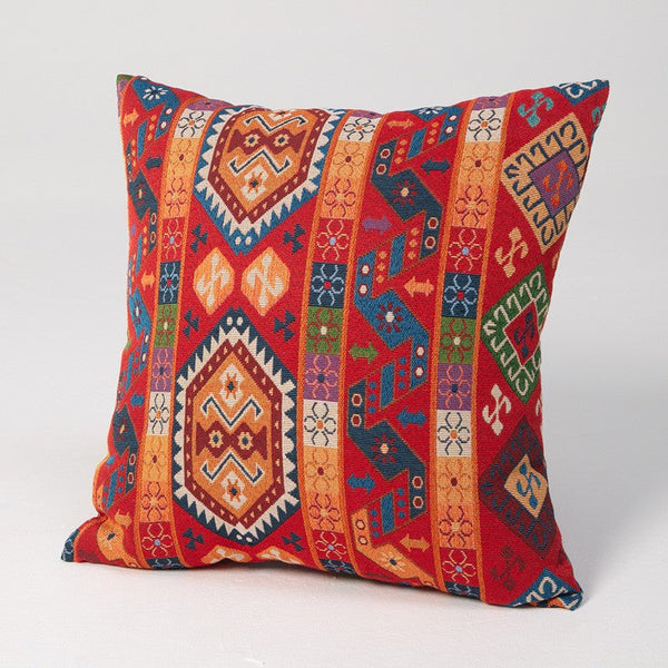 Bohemian Decorative Sofa Pillows, Extra Large Decorative Throw Pillows, Modern Sofa Pillows for Bedroom, Geometric Pattern Chenille Throw Pillow for Couch-Paintingforhome