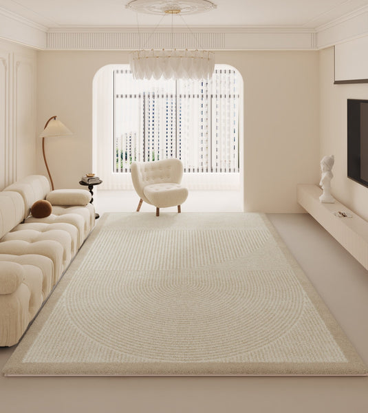 Large Modern Rugs for Living Room, Geometric Contemporary Rugs for Dining Room, Soft Modern Rug for Bedroom, Modern Rugs for Sale-Paintingforhome