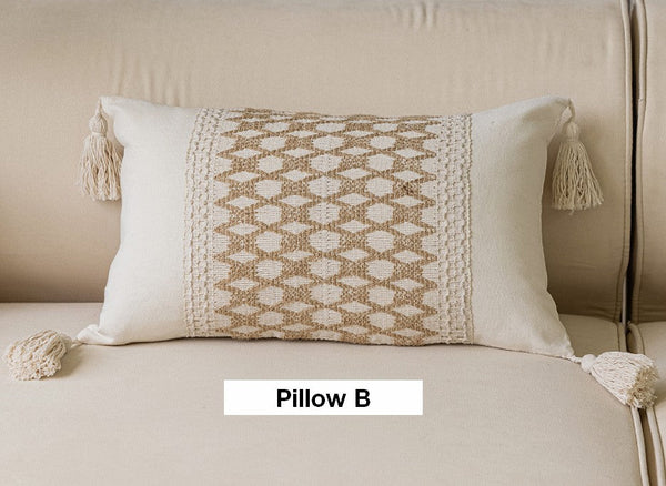 Contemporary Modern Sofa Pillows for Bedroom, Large Square Modern Throw Pillows for Couch, Simple Decorative Throw Pillows, Large Throw Pillow for Interior Design-Paintingforhome