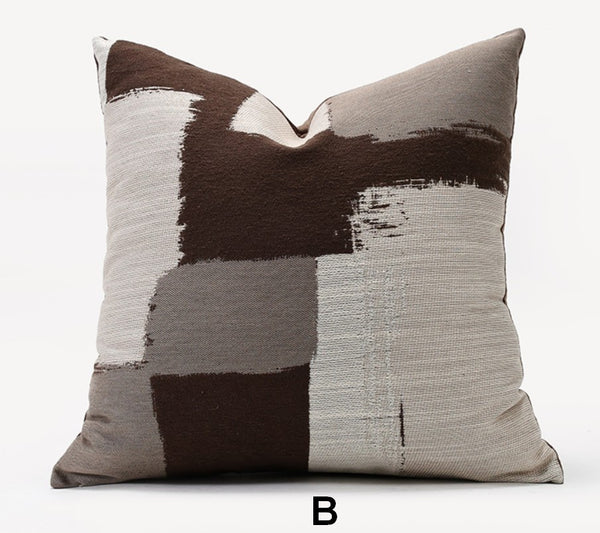 Geometric Modern Sofa Pillows, Abstract Decorative Pillows for Couch, Contemporary Throw Pillows, Modern Pillows for Bedroom, Modern Sofa Pillows-Paintingforhome