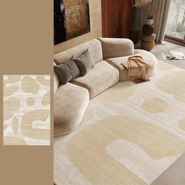 Modern Rugs under Sofa, Dining Room Floor Rugs, Abstract Contemporary Rugs for Bedroom, Modern Rug Ideas for Living Room-Paintingforhome