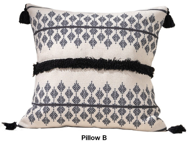 Bohemian Decorative Sofa Pillows for Bedroom, Decorative Square Pillow Covers, Geometric Pattern Decorative Pillow for Couch-Paintingforhome