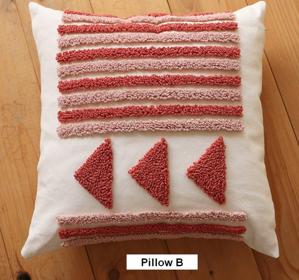 Modern Decorative Pillows for Interior Design, Simple Decorative Pillow Covers, Square Modern Throw Pillows for Couch, Contemporary Modern Sofa Pillows-Paintingforhome