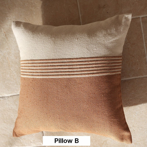 Modern Decorative Sofa Pillows for Bedroom, Geometric Pattern Decorative Pillow for Couch, Contemporary Decorative Square Pillow Covers-Paintingforhome