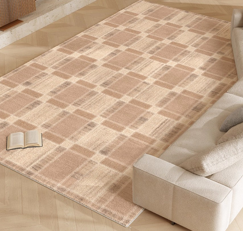 Contemporary Rugs for Bedroom, Abstract Modern Carpets for Living Room, Modern Rugs for Dining Room, Mid Century Modern Rugs Next to Bed-Paintingforhome