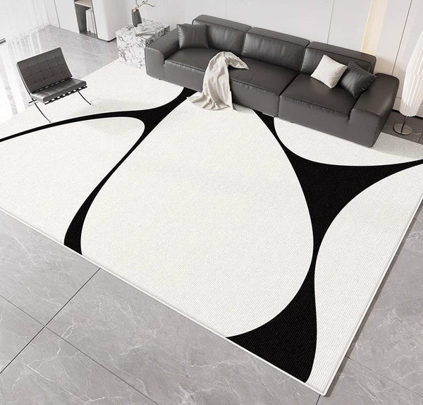 Large Modern Rugs for Living Room, Abstract Contemporary Modern Rugs, Geometric Modern Rugs for Bedroom, Modern Rugs for Dining Room-Paintingforhome