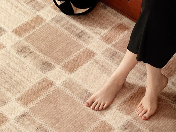 Contemporary Rugs for Bedroom, Abstract Modern Carpets for Living Room, Modern Rugs for Dining Room, Mid Century Modern Rugs Next to Bed-Paintingforhome