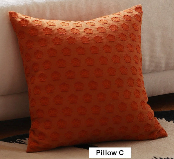 Decorative Pillows for Couch, Farmhouse Sofa Decorative Pillows, Wheat Stalk Pumpkin Decorative Throw Pillows, Embroider Cotton Pillow Covers-Paintingforhome