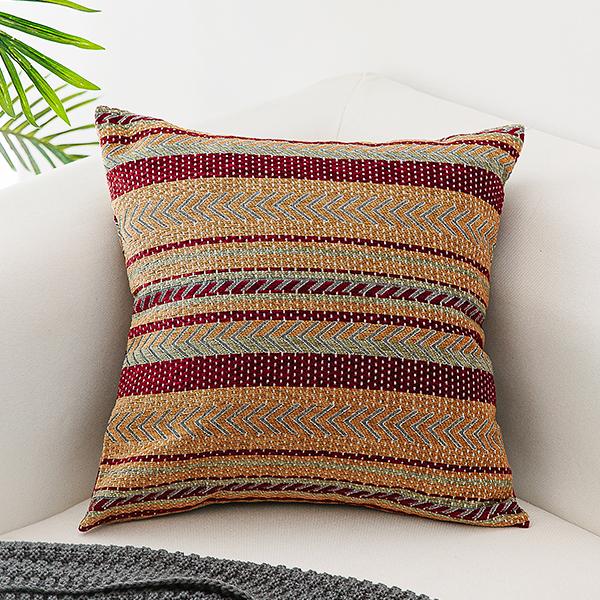 Geometric Pattern Chenille Throw Pillow for Couch, Bohemian Decorative Sofa Pillows, Decorative Throw Pillows-Paintingforhome