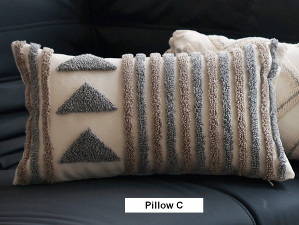 Decorative Pillows for Bedroom, Square Modern Throw Pillows for Couch, Modern Decorative Pillows for Interior Design, Contemporary Modern Sofa Pillow Covers-Paintingforhome