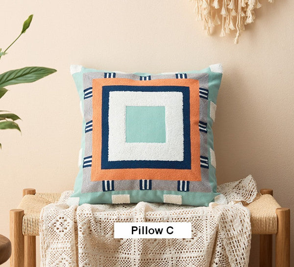 Large Modern Sofa Cushion, Decorative Pillow Covers, Modern Pillows for Couch, Abstract Decorative Throw Pillows for Living Room-Paintingforhome